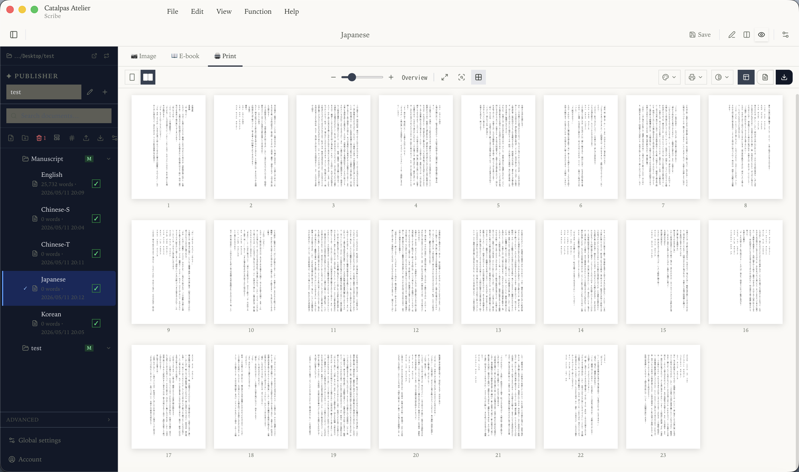 Scribe page layout precision